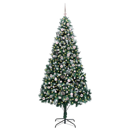 Umělý Vánoční Stromeček Zelená 240 Cm Pvc, Ocel A Plast