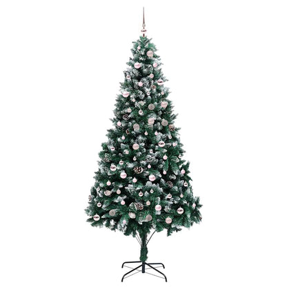 Umělý Vánoční Stromeček Zelená 240 Cm Pvc, Ocel A Plast