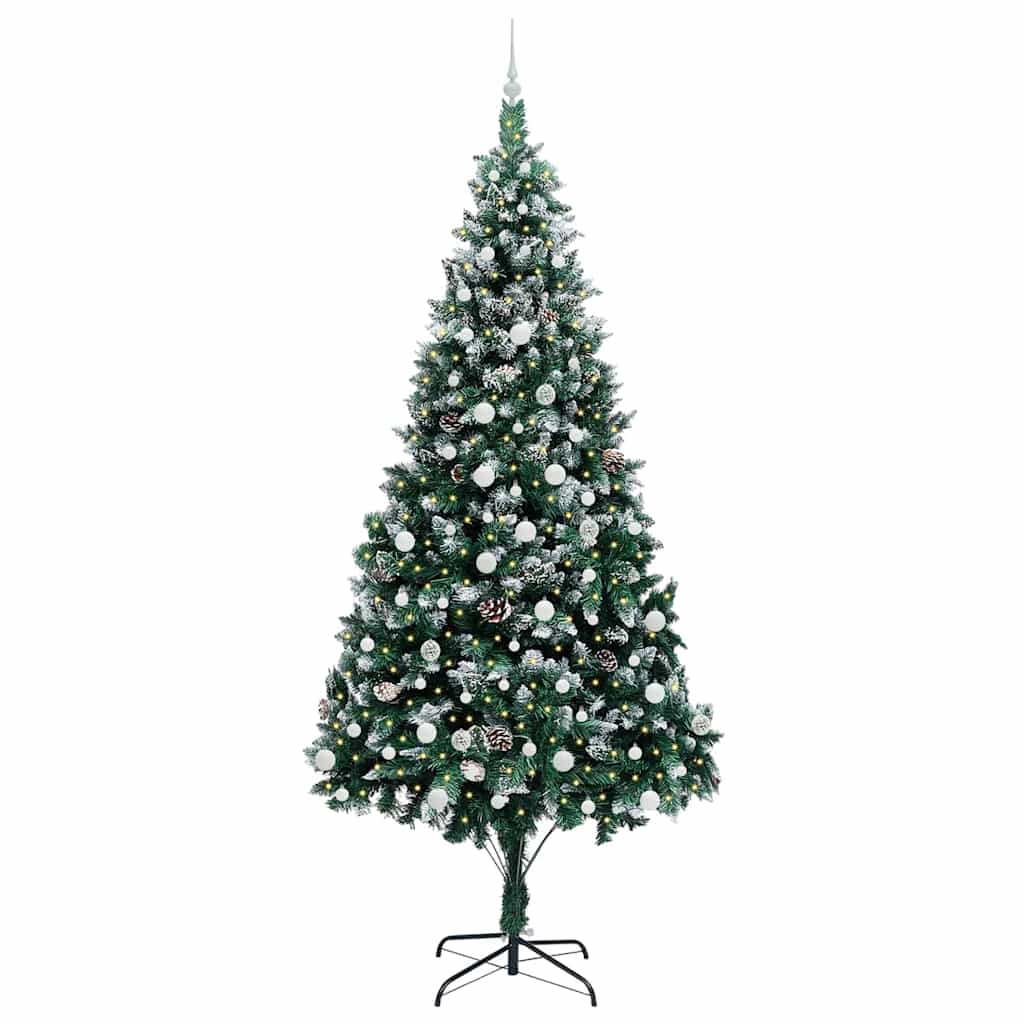 Umělý Vánoční Stromeček Zelená 240 Cm Pvc, Ocel A Plast