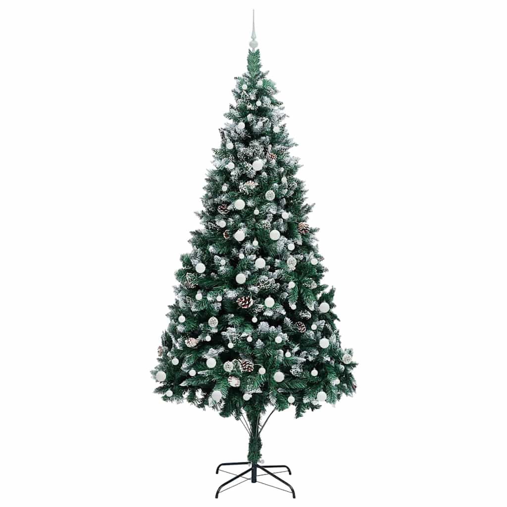 Umělý Vánoční Stromeček Zelená 240 Cm Pvc, Ocel A Plast