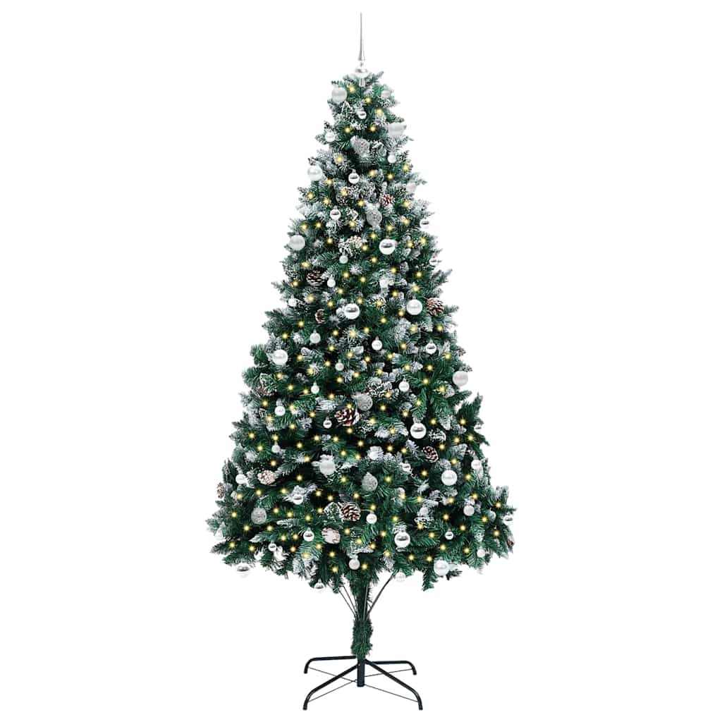 Umělý Vánoční Stromeček Zelená 240 Cm Pvc, Ocel A Plast