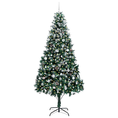 Umělý Vánoční Stromeček Zelená 240 Cm Pvc, Ocel A Plast