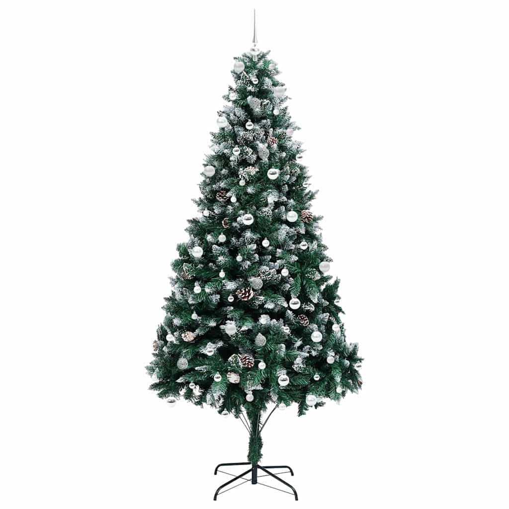 Umělý Vánoční Stromeček Zelená 240 Cm Pvc, Ocel A Plast