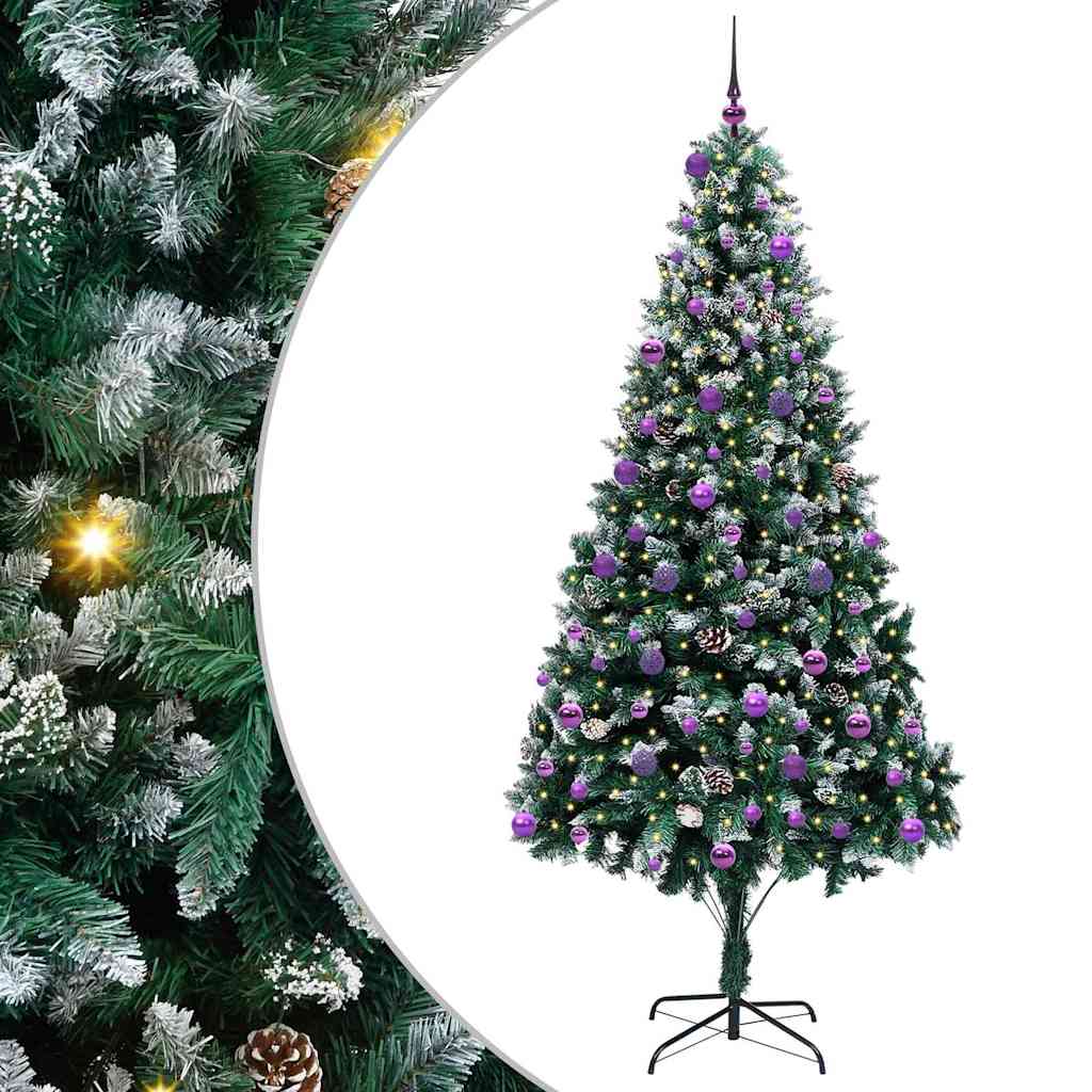 Umělý Vánoční Stromeček Zelená 240 Cm Pvc, Ocel A Plast