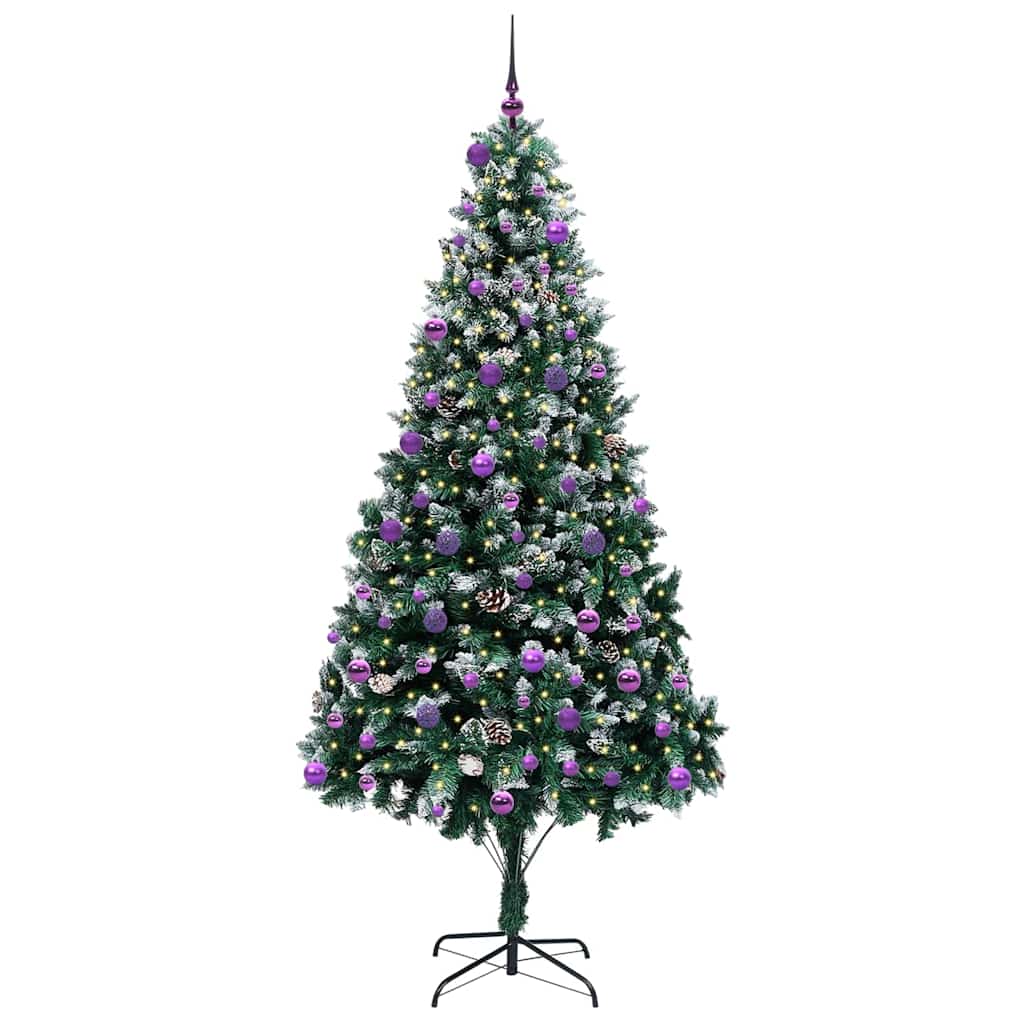 Umělý Vánoční Stromeček Zelená 240 Cm Pvc, Ocel A Plast
