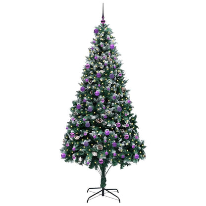Umělý Vánoční Stromeček Zelená 240 Cm Pvc, Ocel A Plast
