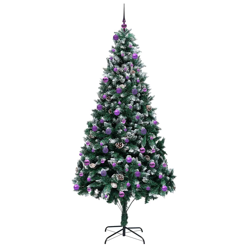 Umělý Vánoční Stromeček Zelená 240 Cm Pvc, Ocel A Plast