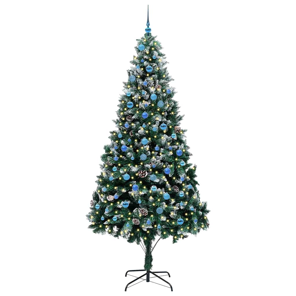 Umělý Vánoční Stromeček Zelená 240 Cm Pvc, Ocel A Plast