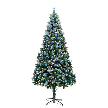 Umělý Vánoční Stromeček Zelená 240 Cm Pvc, Ocel A Plast