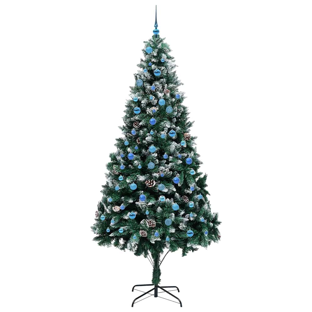 Umělý Vánoční Stromeček Zelená 240 Cm Pvc, Ocel A Plast