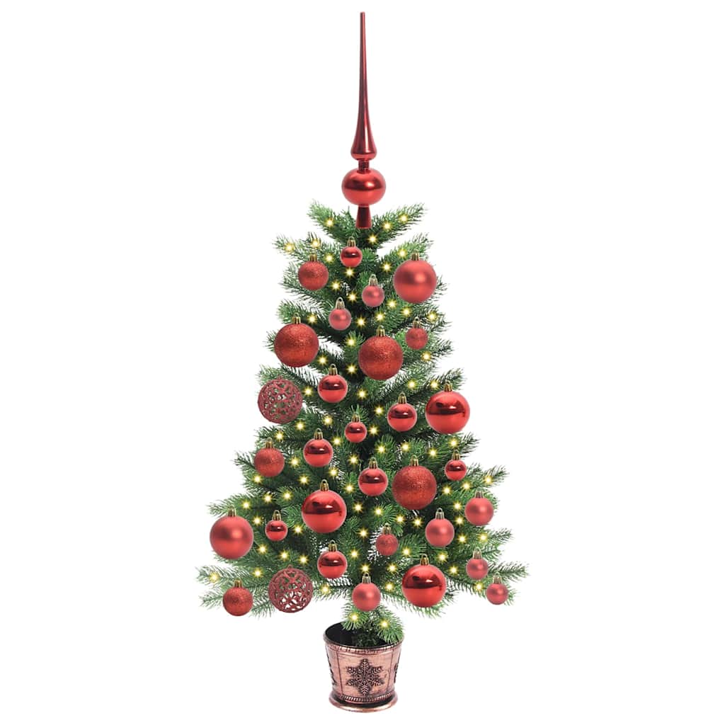 Vánoční Stromeček S 150 Led Diodami S Stojanem Zelená 65 Cm Pe