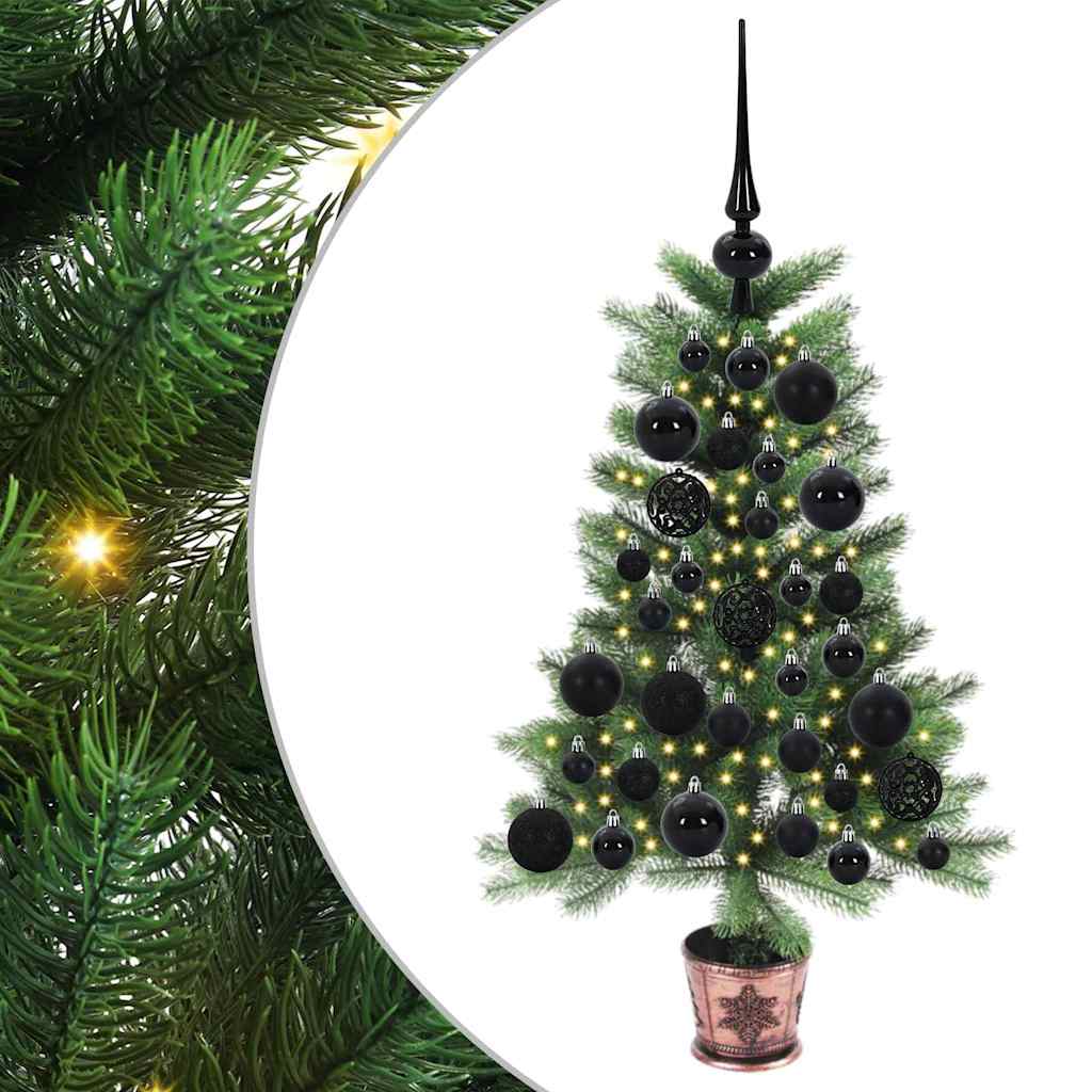 Vánoční Stromeček S 150 Led Diodami S Stojanem Zelená 65 Cm Pe