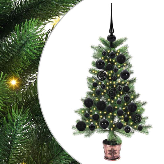 Vánoční Stromeček S 150 Led Diodami S Stojanem Zelená 65 Cm Pe