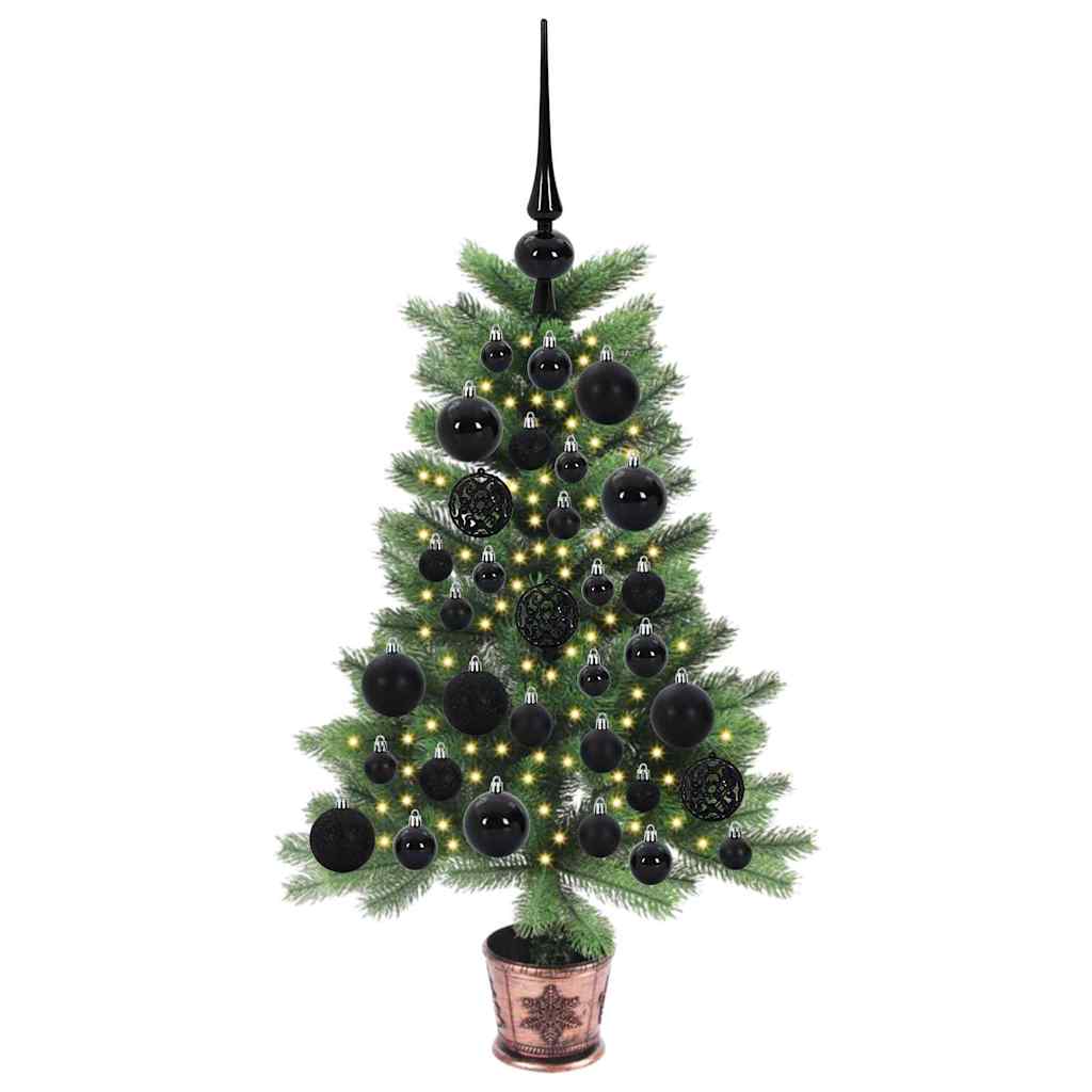Vánoční Stromeček S 150 Led Diodami S Stojanem Zelená 65 Cm Pe
