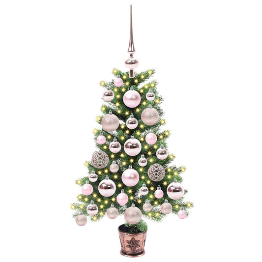 Vánoční Stromeček S 150 Led Diodami S Stojanem Zelená 65 Cm Pe