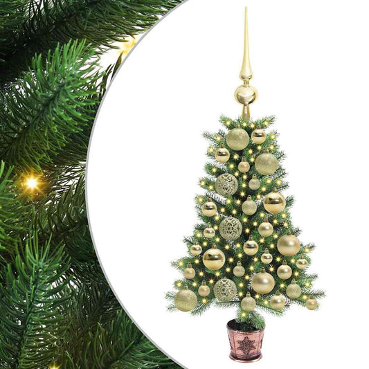 Vánoční Stromeček S 150 Led Diodami S Stojanem Zelená 65 Cm Pe