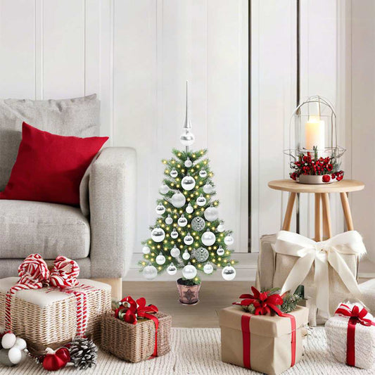 Vánoční Stromeček S 150 Led Diodami S Stojanem Zelená 65 Cm Pe