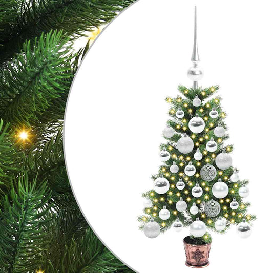 Vánoční Stromeček S 150 Led Diodami S Stojanem Zelená 65 Cm Pe