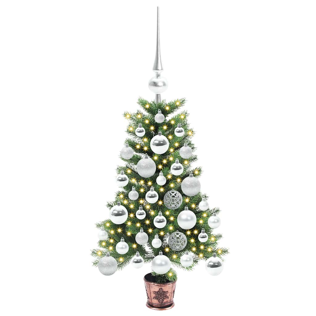 Vánoční Stromeček S 150 Led Diodami S Stojanem Zelená 65 Cm Pe