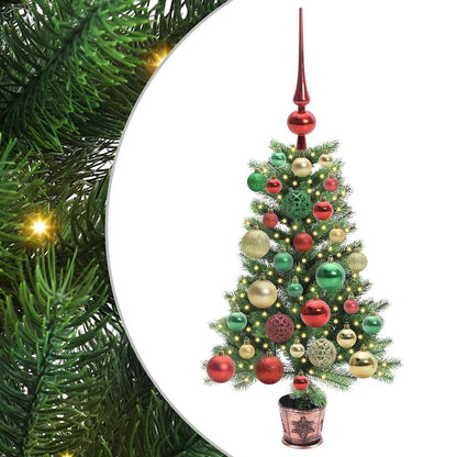 Vánoční Stromeček S 150 Led Diodami S Stojanem Zelená 65 Cm Pe
