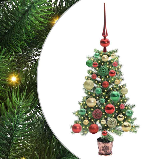 Vánoční Stromeček S 150 Led Diodami S Stojanem Zelená 65 Cm Pe