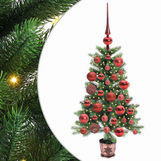 Vánoční Stromeček S 150 Led Diodami S Stojanem Zelená 90 Cm Pe