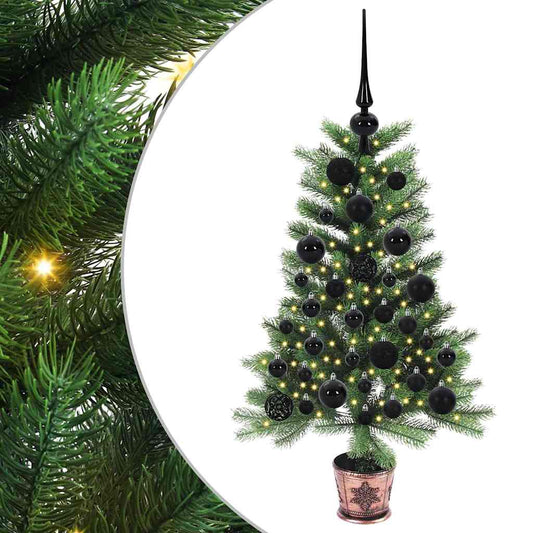Vánoční Stromeček S 150 Led Diodami S Stojanem Zelená 90 Cm Pe