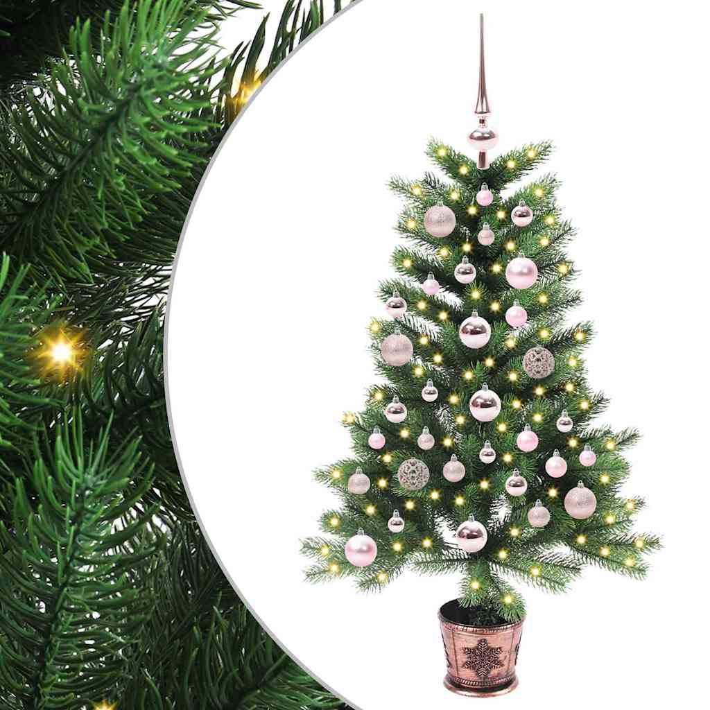 Vánoční Stromeček S 150 Led Diodami S Stojanem Zelená 90 Cm Pe