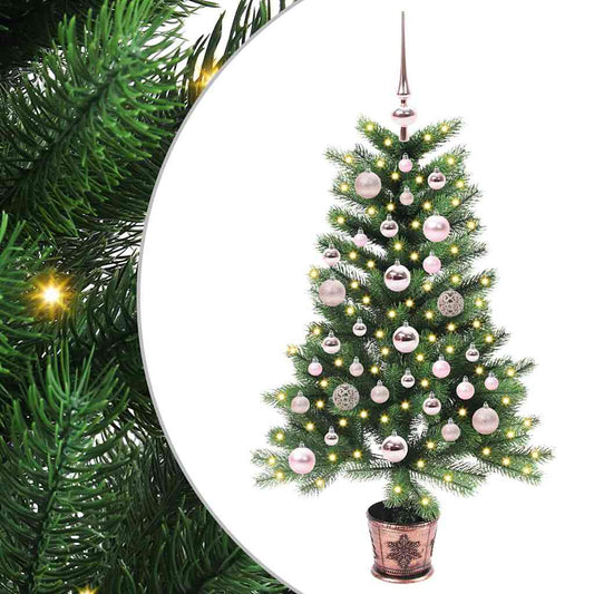 Vánoční Stromeček S 150 Led Diodami S Stojanem Zelená 90 Cm Pe