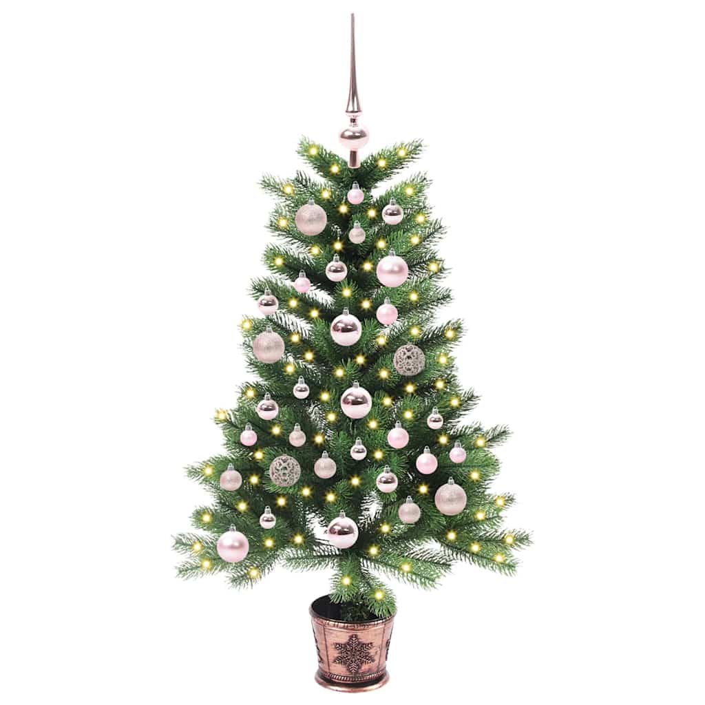 Vánoční Stromeček S 150 Led Diodami S Stojanem Zelená 90 Cm Pe