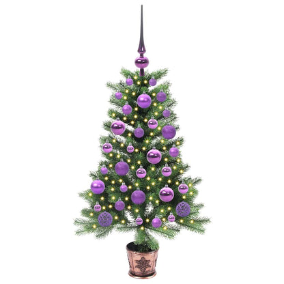 Vánoční Stromeček S 150 Led Diodami S Stojanem Zelená 90 Cm Pe