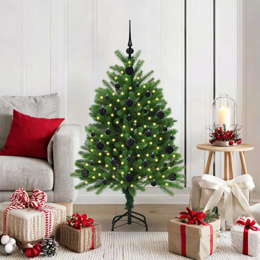 Vánoční Stromeček S 150 Led Diodami S Stojanem Zelená 120 Cm Pe