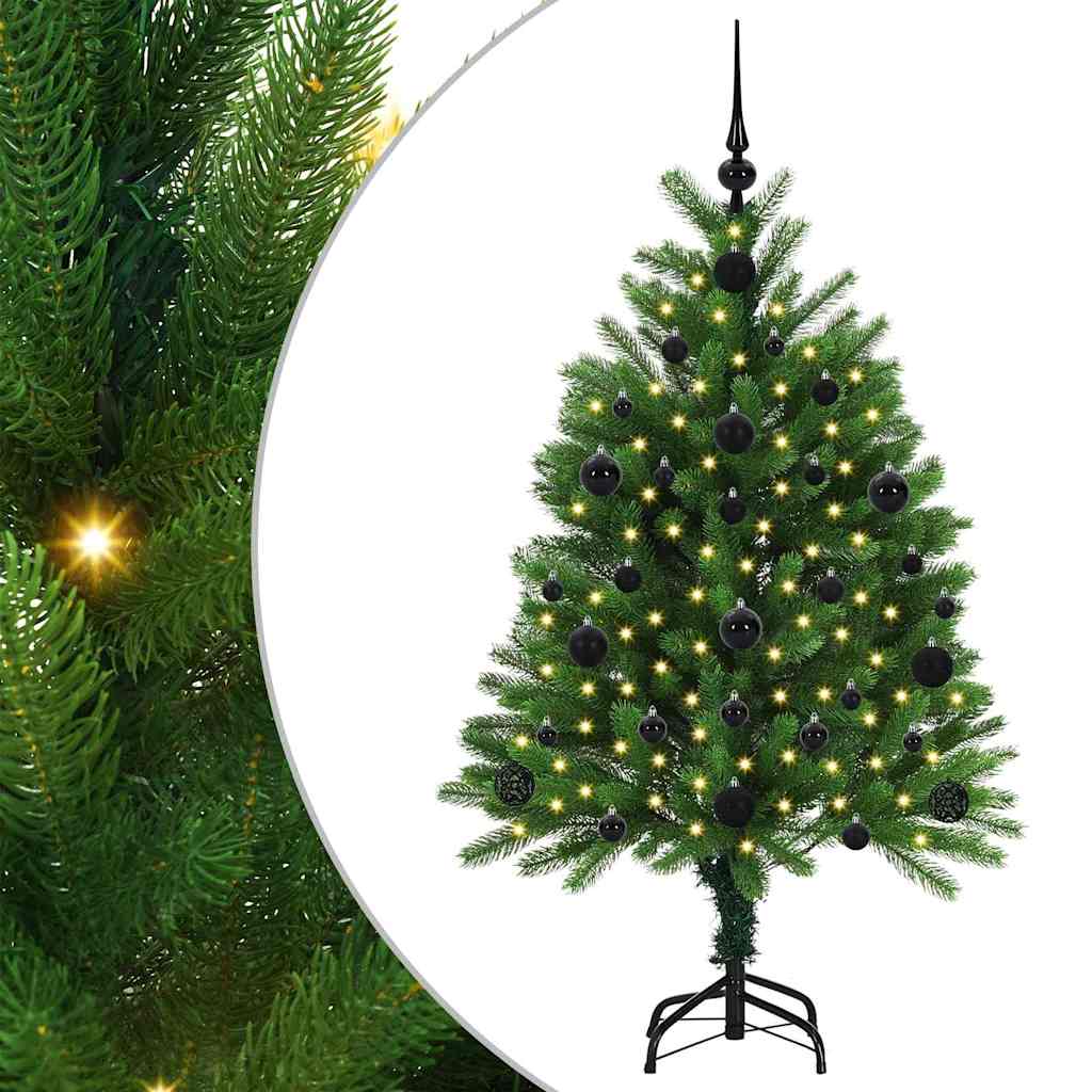 Vánoční Stromeček S 150 Led Diodami S Stojanem Zelená 120 Cm Pe