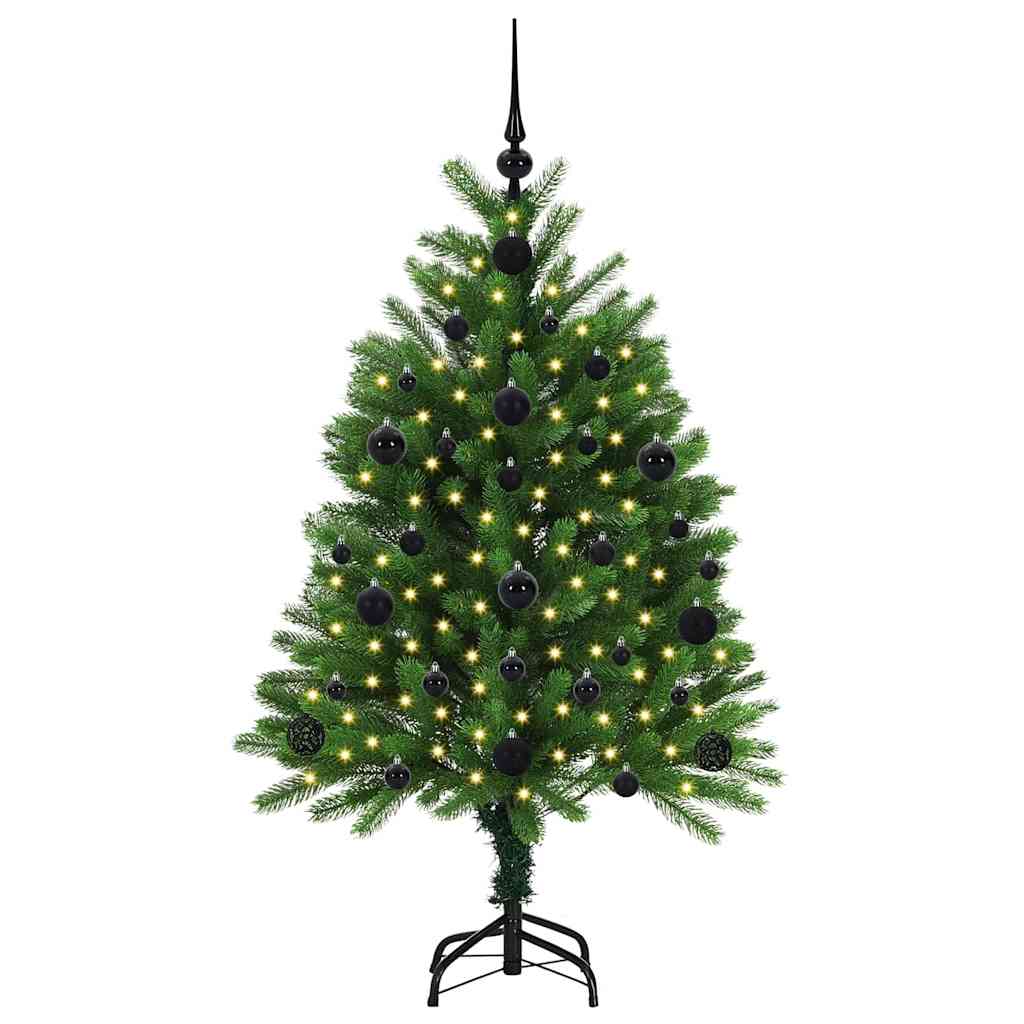 Vánoční Stromeček S 150 Led Diodami S Stojanem Zelená 120 Cm Pe