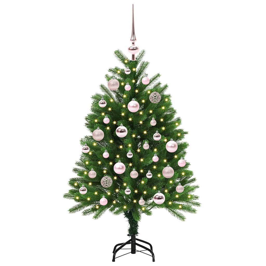 Vánoční Stromeček S 150 Led Diodami S Stojanem Zelená 120 Cm Pe