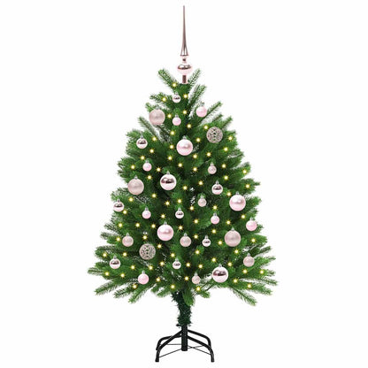 Vánoční Stromeček S 150 Led Diodami S Stojanem Zelená 120 Cm Pe