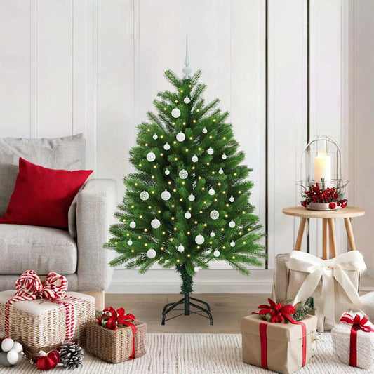 Vánoční Stromeček S 150 Led Diodami S Stojanem Zelená 120 Cm Pe