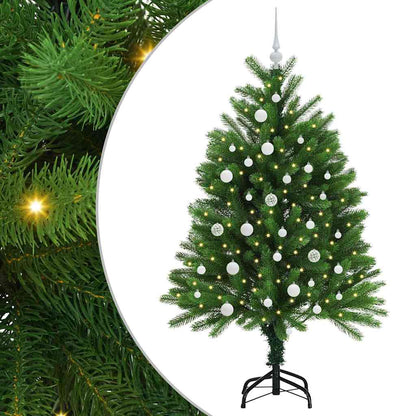 Vánoční Stromeček S 150 Led Diodami S Stojanem Zelená 120 Cm Pe