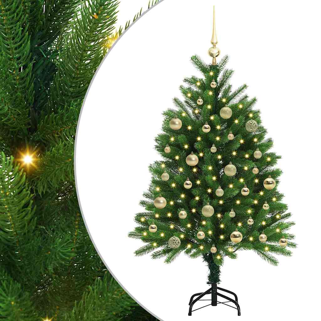 Vánoční Stromeček S 150 Led Diodami S Stojanem Zelená 120 Cm Pe