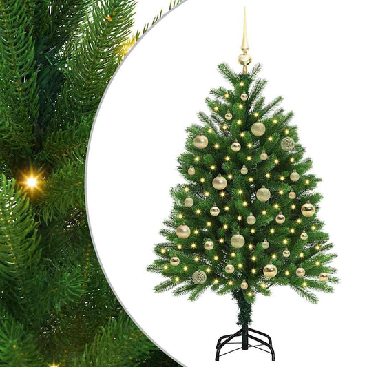 Vánoční Stromeček S 150 Led Diodami S Stojanem Zelená 120 Cm Pe