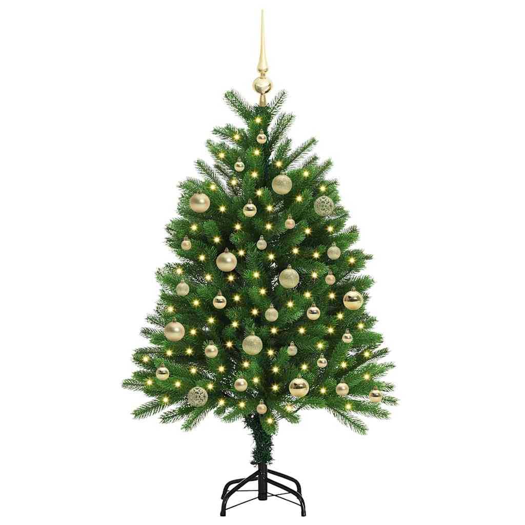 Vánoční Stromeček S 150 Led Diodami S Stojanem Zelená 120 Cm Pe