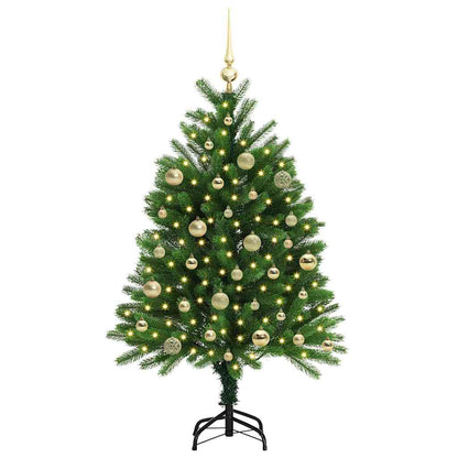 Vánoční Stromeček S 150 Led Diodami S Stojanem Zelená 120 Cm Pe