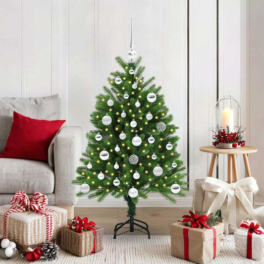Vánoční Stromeček S 150 Led Diodami S Stojanem Zelená 120 Cm Pe