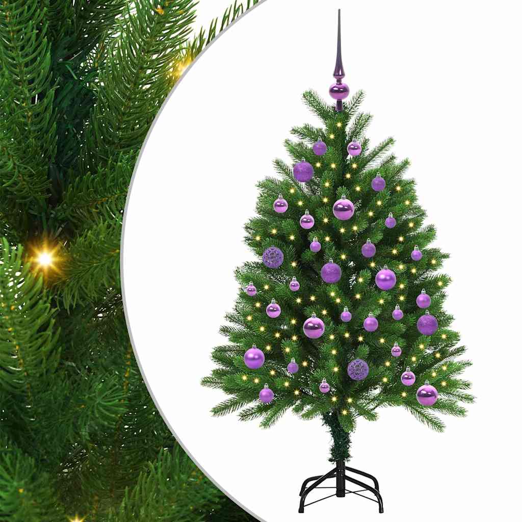 Vánoční Stromeček S 150 Led Diodami S Stojanem Zelená 120 Cm Pe