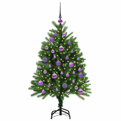 Vánoční Stromeček S 150 Led Diodami S Stojanem Zelená 120 Cm Pe