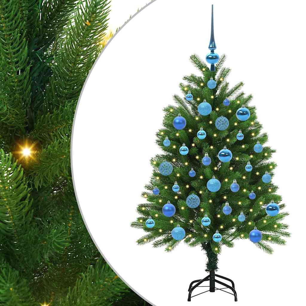 Vánoční Stromeček S 150 Led Diodami S Stojanem Zelená 120 Cm Pe