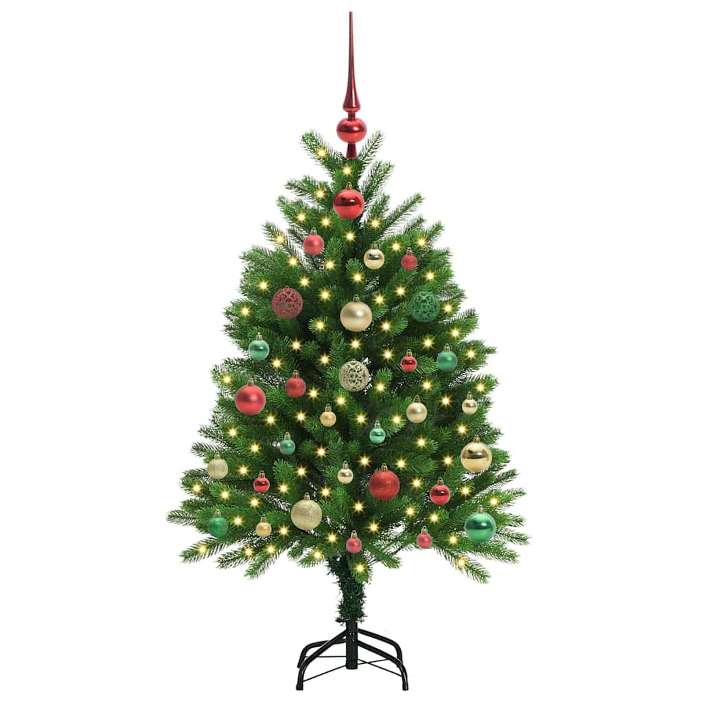 Vánoční Stromeček S 150 Led Diodami S Stojanem Zelená 120 Cm Pe