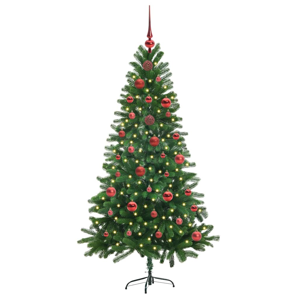 Vánoční Stromeček S 150 Led Diodami S Stojanem Zelená 150 Cm Pe