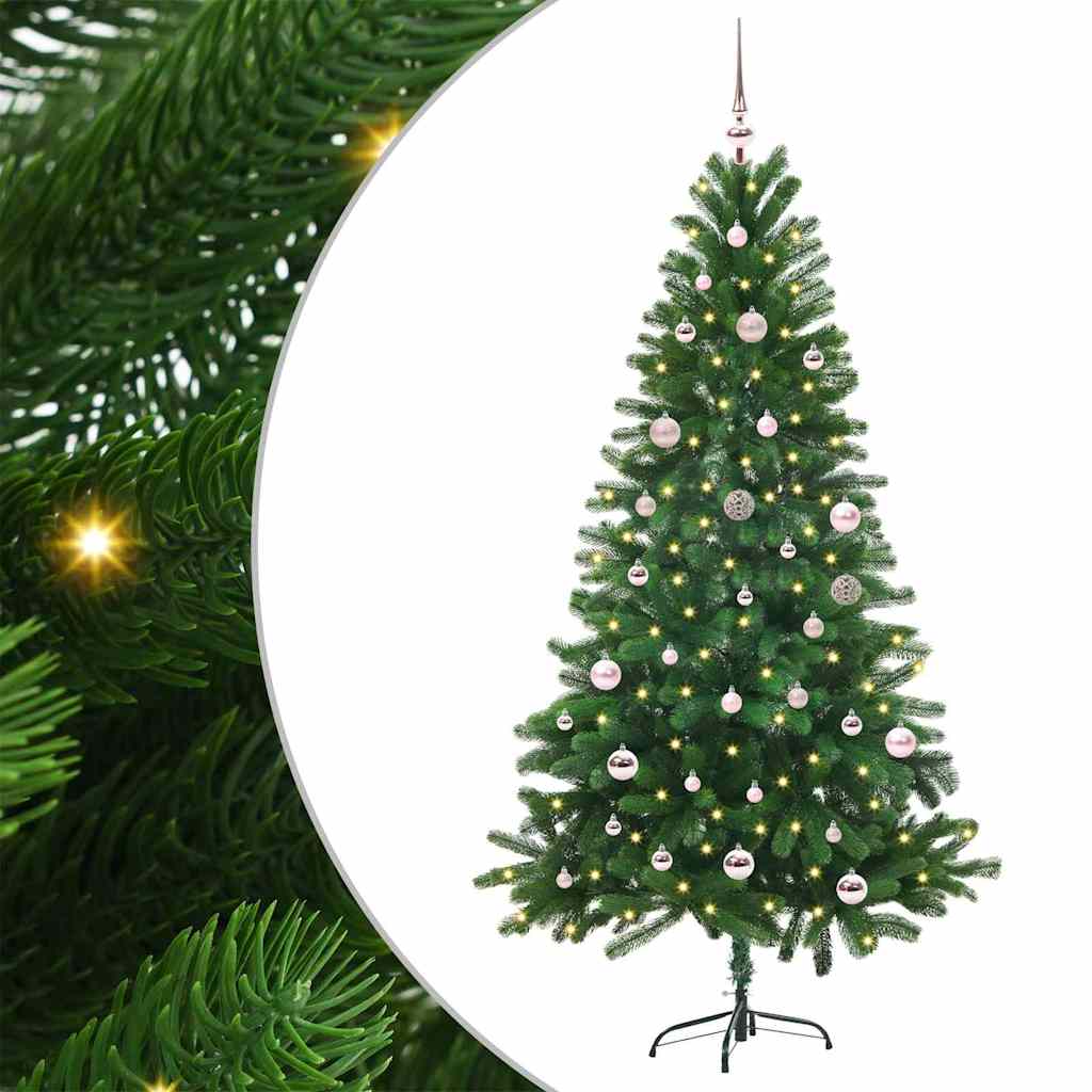 Vánoční Stromeček S 150 Led Diodami S Stojanem Zelená 150 Cm Pe