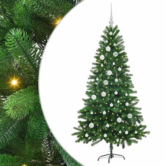 Vánoční Stromeček S 150 Led Diodami S Stojanem Zelená 150 Cm Pe